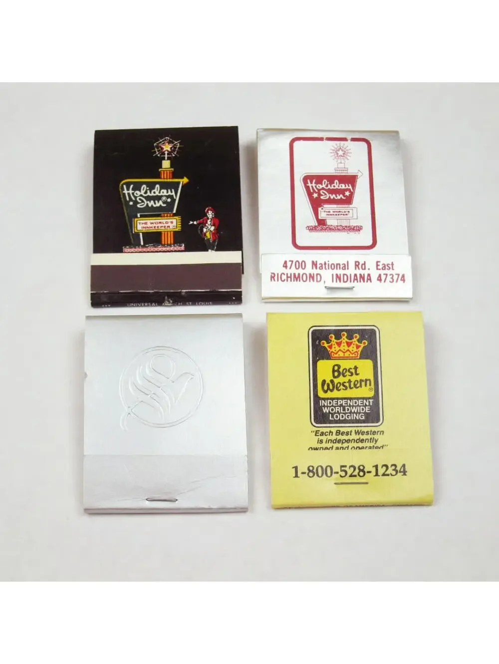 4 Vintage Matchbooks Holiday Inn Indiana, Westin, Best Western Gatlinburg TN